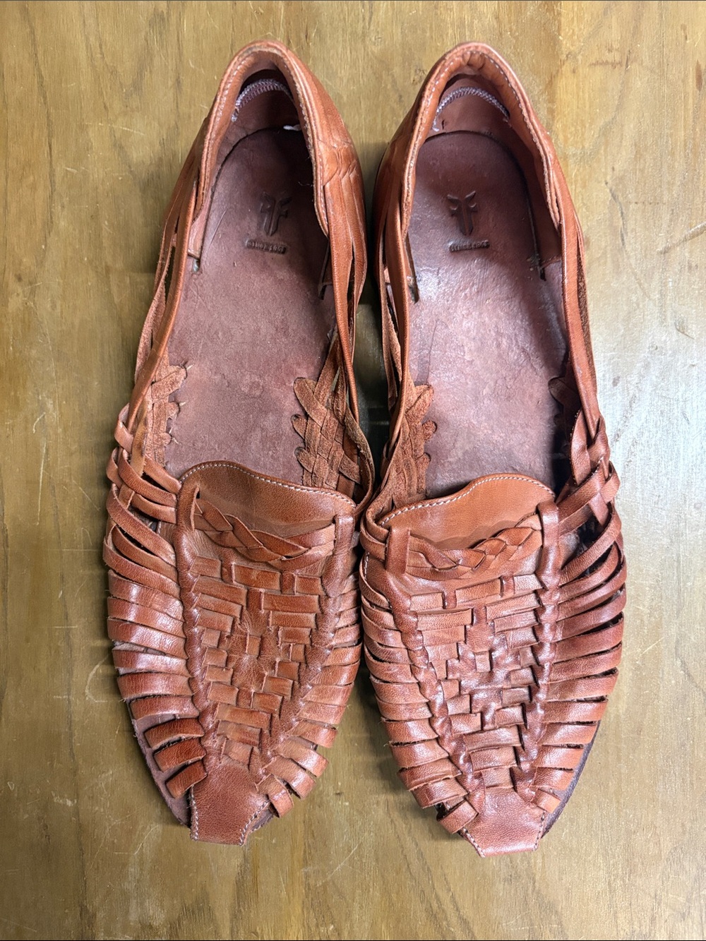 FRYE Woven Leather Huarache